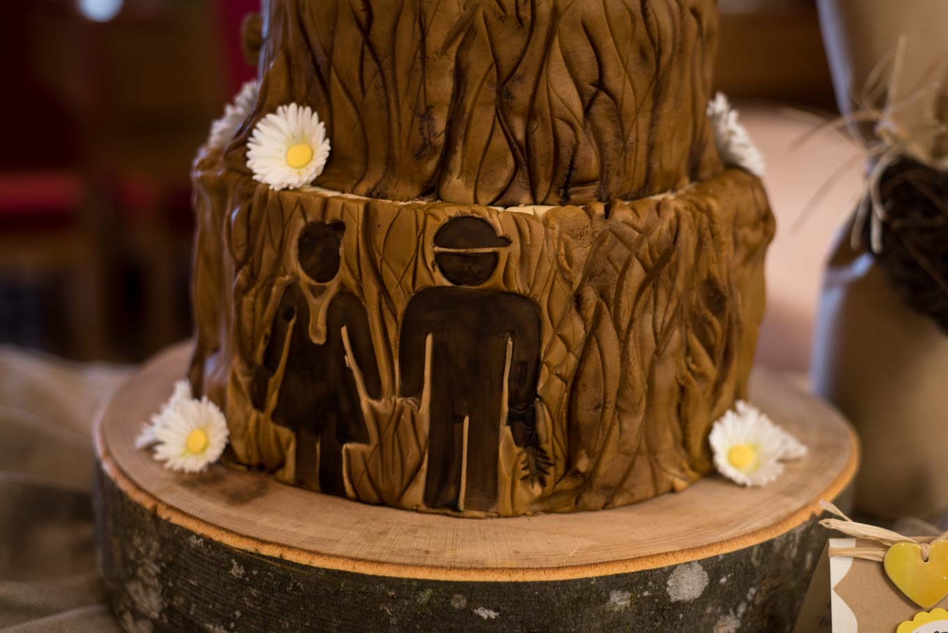 Hochzeitstorte Holz Wooden Wedding Cake-1