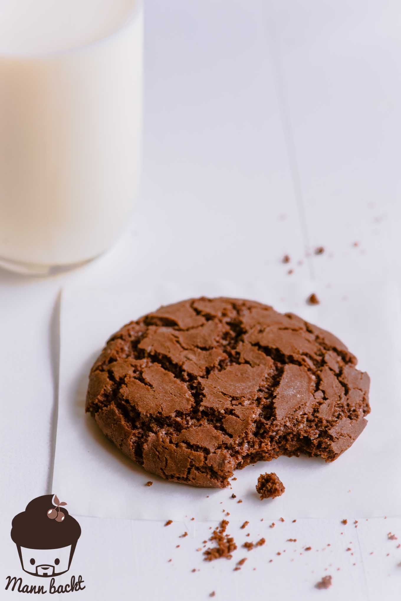 Mann backt Chocolate Cookies Cookies Grundrezept (1 von 4)