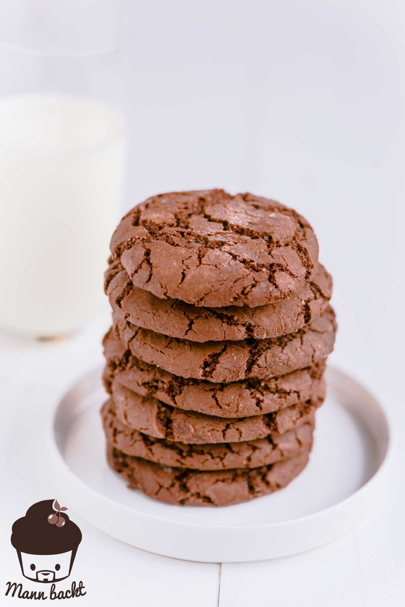 Mann backt Chocolate Cookies Cookies Grundrezept (3 von 4)