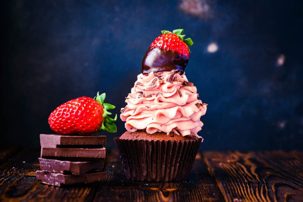 Erdbeer Schokoladen Cupcakes