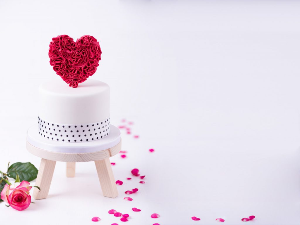 Valentinstag Motivtorte