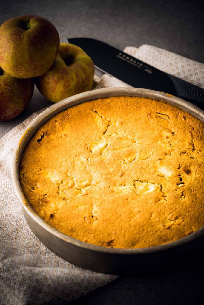 Couscous Topfen Apfel Kuchen
