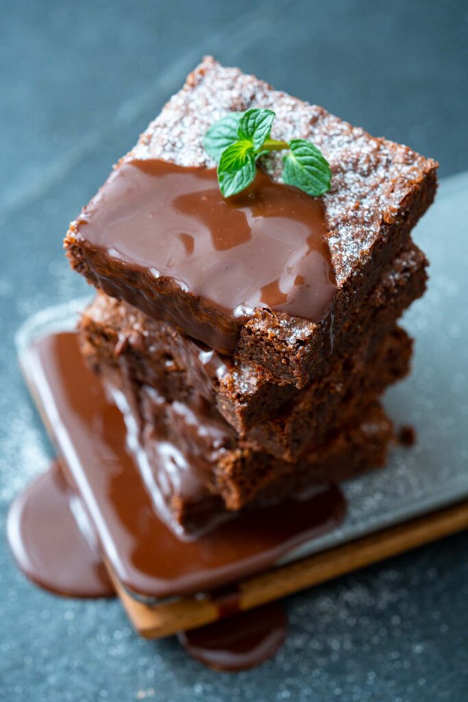 Schoko Minz Brownies