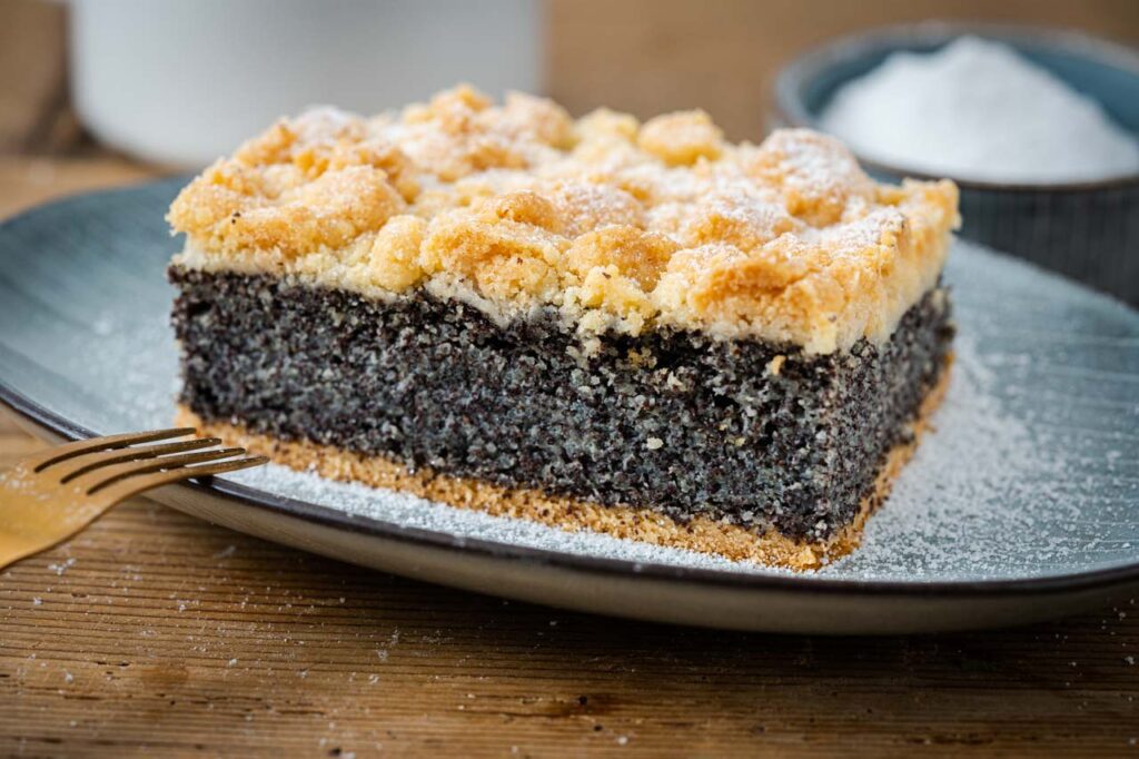 Mohnstreusel - einfacher Blechkuchen mit Mohn